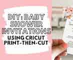 Image result for Cricut baby shower invitations. Size: 146 x 120. Source: www.youtube.com