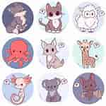 Image result for chibi animals. Size: 150 x 150. Source: www.pinterest.ca