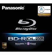 Image result for Double Layer Blu-ray Disc. Size: 176 x 185. Source: www.bhphotovideo.com
