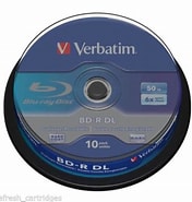 Image result for Double Layer Blu-ray Disc. Size: 176 x 185. Source: www.refreshcartridges.co.uk