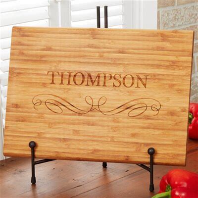 Personalized Bamboo Cutting Board by Froolu