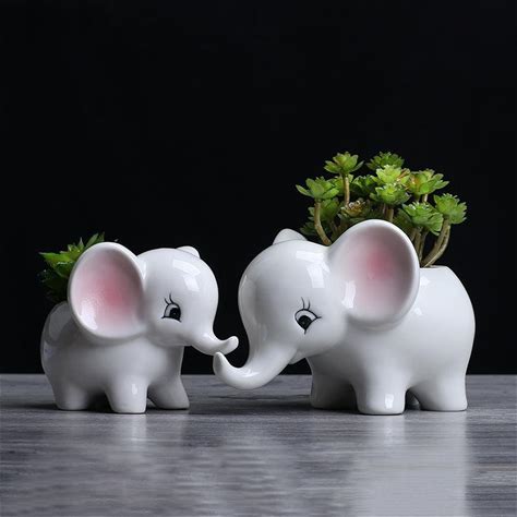 Elephant Ceramic Succulent Planter