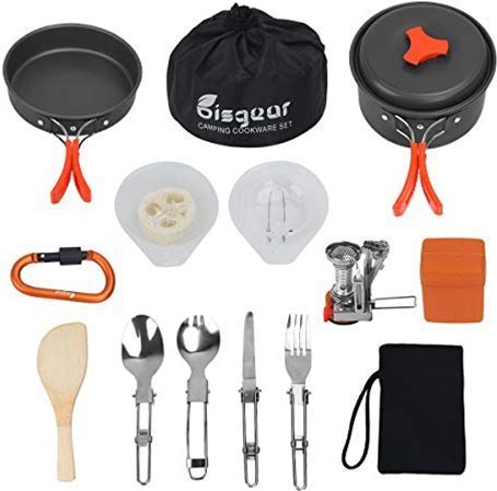 Bisgear Camping Cookware Stove Set