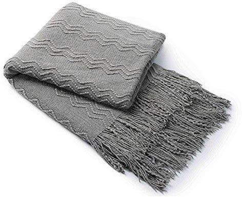 Bourina Textured Knitted Throw Blanket