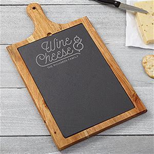 Personalized Slate Cheese Board by Uncommon Goods