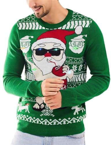 Ugly Christmas Sweater Company Men's Assorted Light-up Sweater