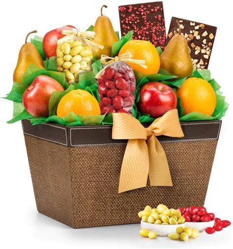 GiftTree Fresh Fruit and Godiva Chocolate Gift Basket