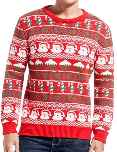Daisyboutique Men's Christmas Rudolph Sweater