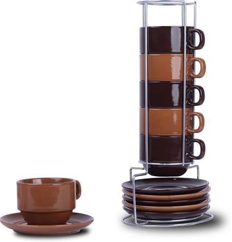 Stackable Espresso Cups Set