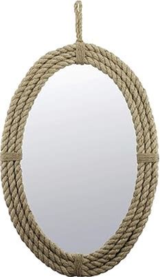 Stonebriar Decorative Oval Rope Mirror