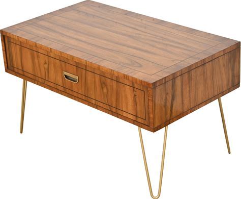 WE Furniture Mid Century Modern Hairpin Coffee Table