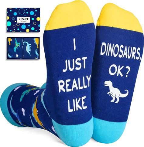 Zmart Men's Dinosaur Socks