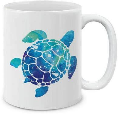 Turtle Pattern Ceramic Tea Mug
