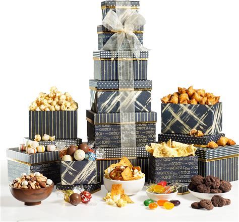 Gourmet Gift Baskets' Birthday Celebration Tower