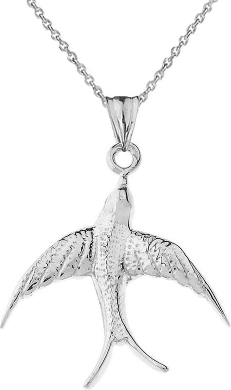 Bling Jewelry Sterling Silver Bird Pendant