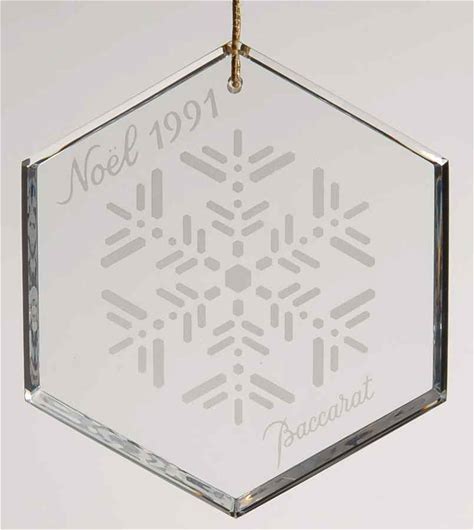 Baccarat Crystal Annual Noel Snowflake Ornament