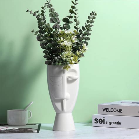 OppsArt Ceramic Face Vase