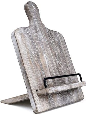 Cutting Board Style Wood Cookbook Stand