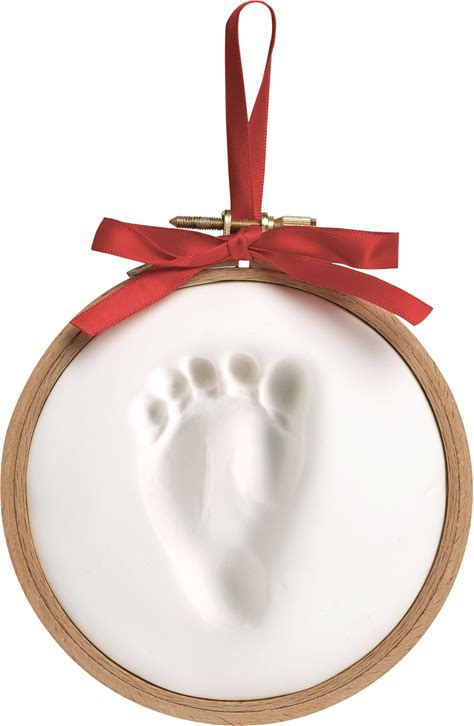 Pearhead Newborn Baby Handprint or Footprint Keepsake Ornament Kit