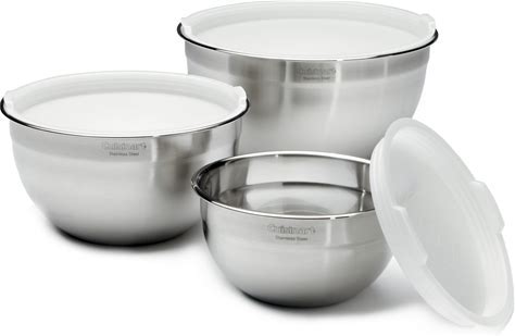 Cuisinart CTG-00-SMB Stainless Steel Mixing Bowls with Lids