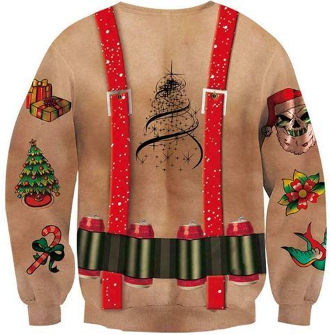RAISEVERN Unisex Ugly Christmas Sweatshirt