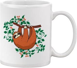 Sloth Hanging Ceramic Coffee Mug